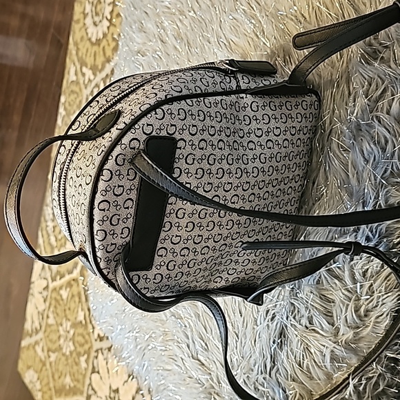 Guess Gray Monogram Backpack with Black Details - Picture 2 of 11